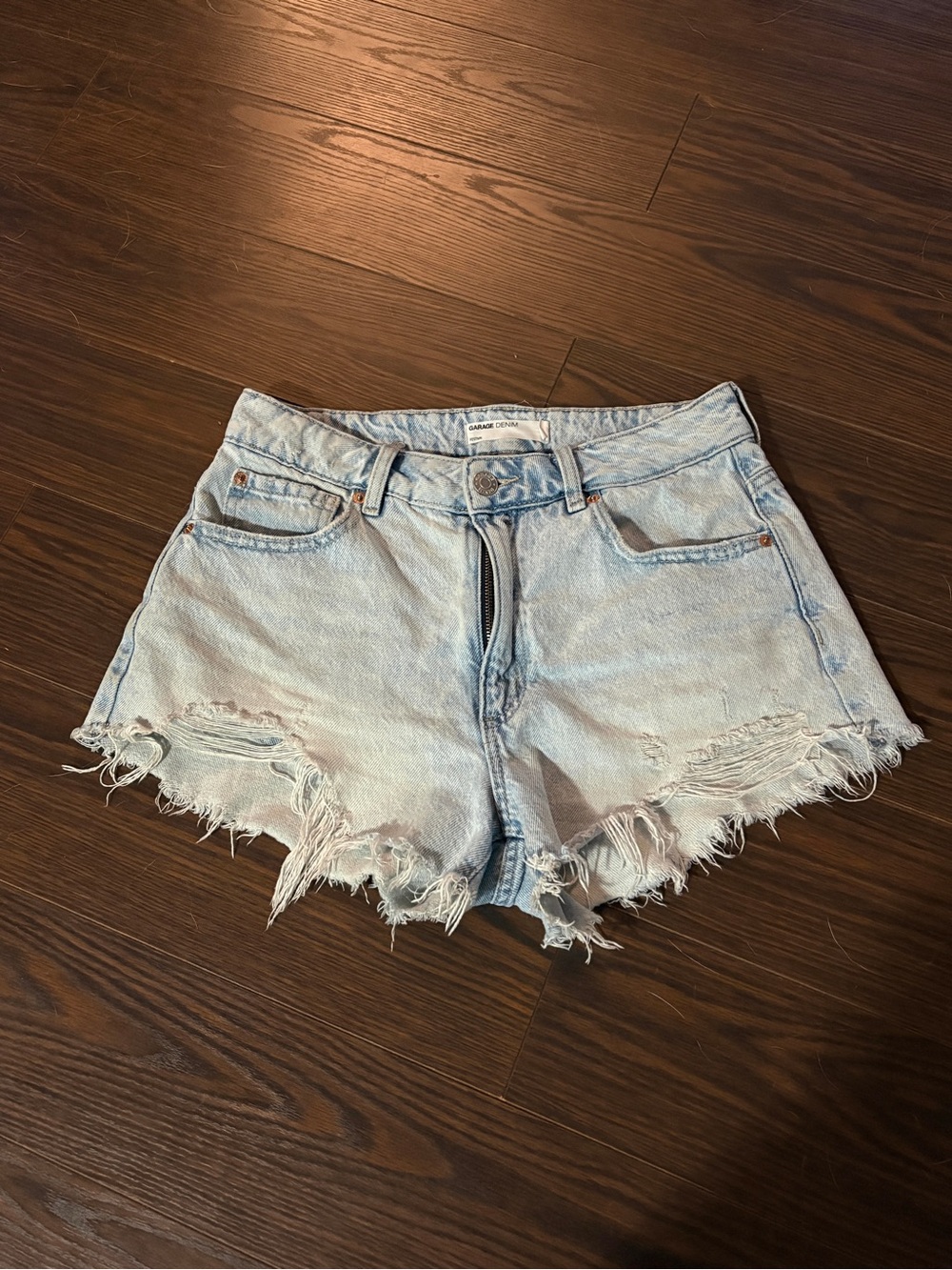 Garage Denim Festival Jean Shorts in Blue - Size 03/26